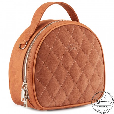 Женская кожаная сумка "Селин" (терракот)
