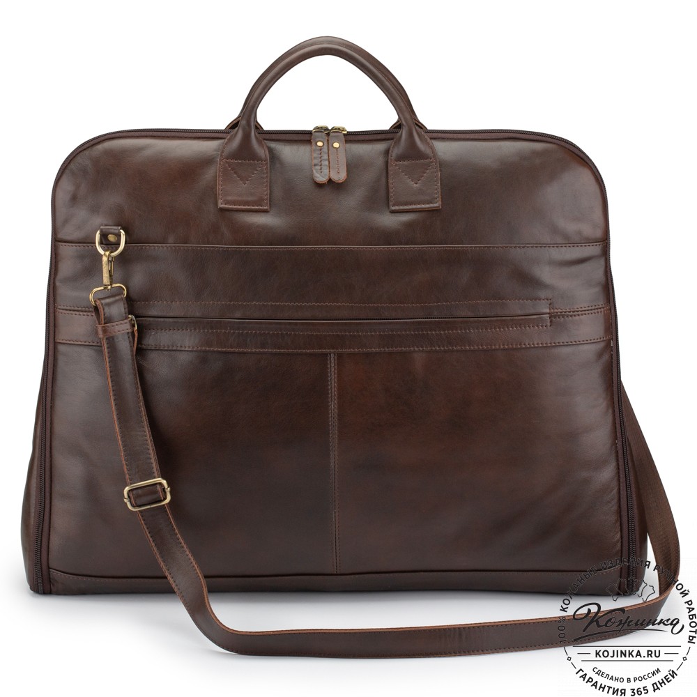 Кожаный портплед "Сильвер" (темно-коричневый)