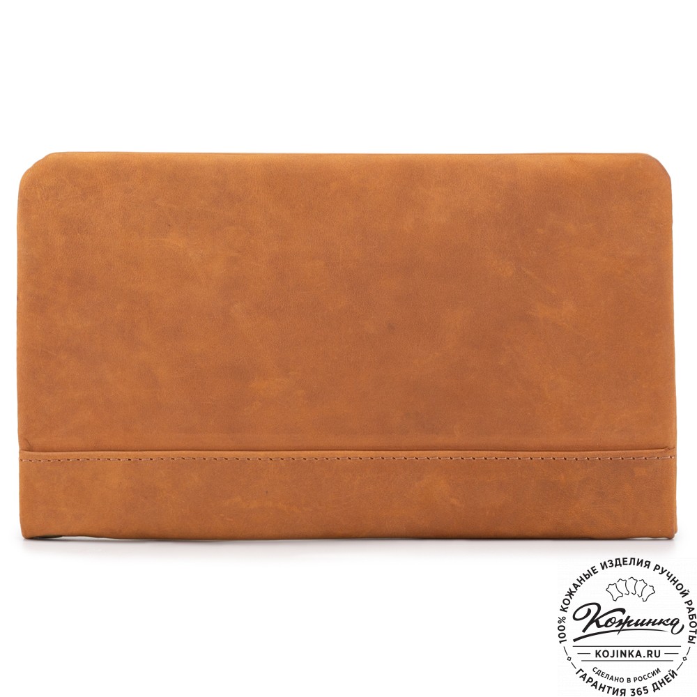 Кожаный клатч "Дарси" (коричневый крейзи)