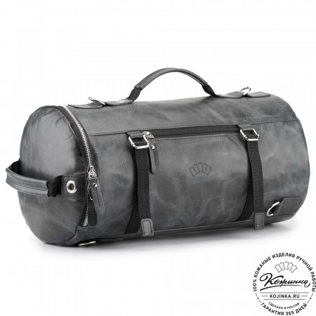 Кожаная сумка-трансформер "Скаут" (черный антик)