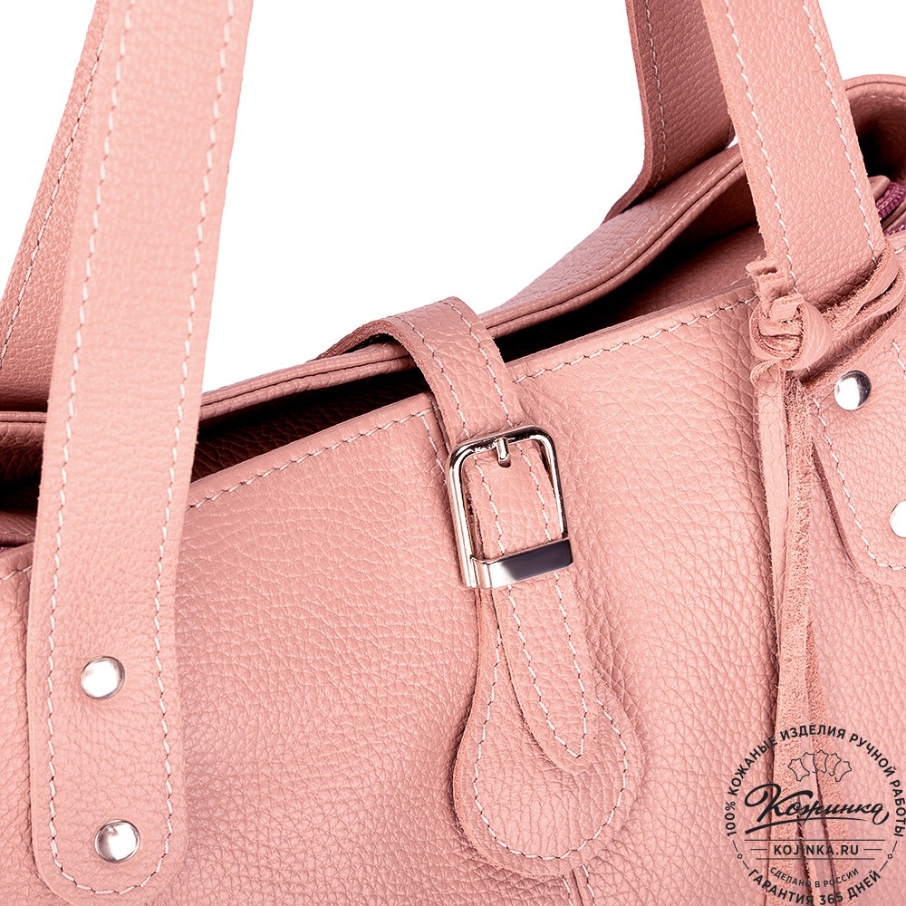 Женская кожаная сумка "Энни New" (роза) 