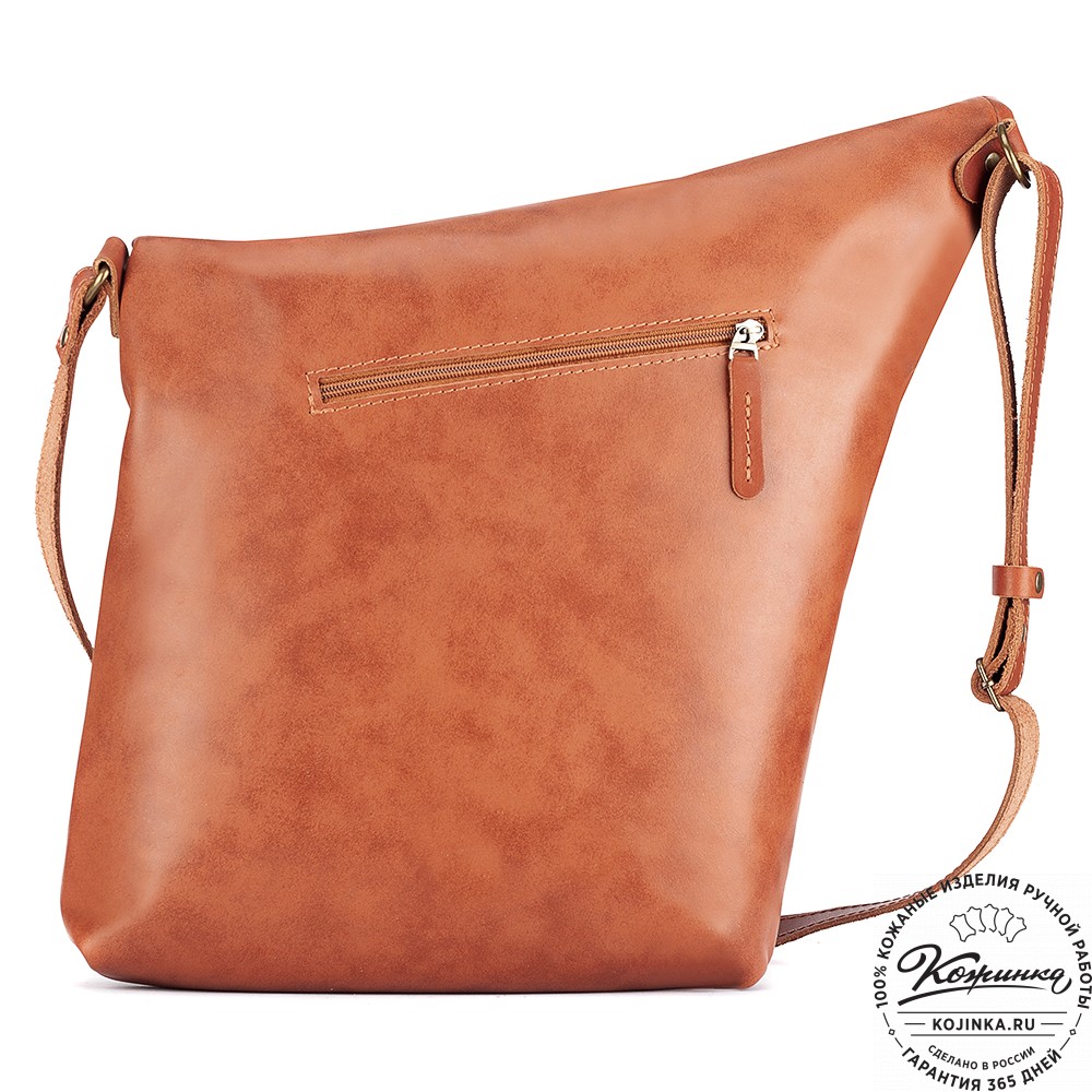 Кожаная сумка "Верона" (рыжая)