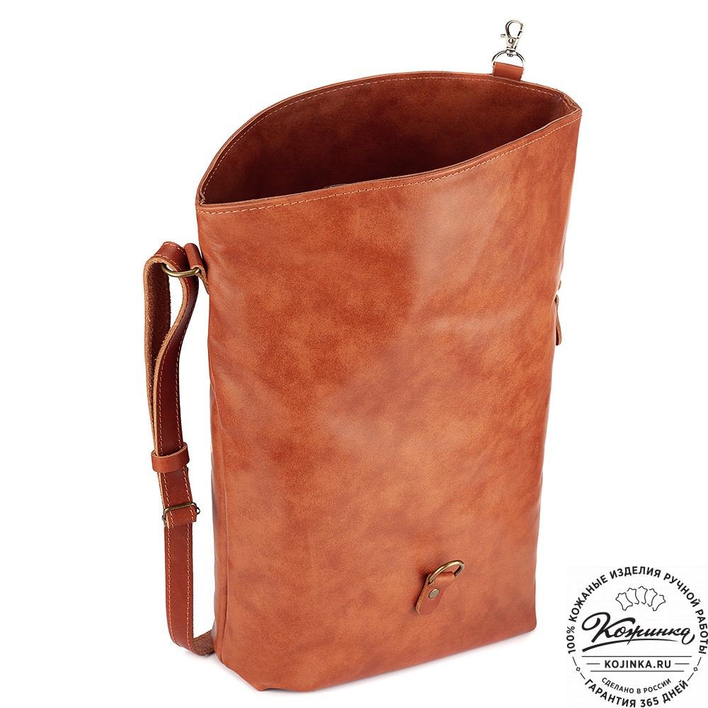 Кожаная сумка "Верона" (рыжая)