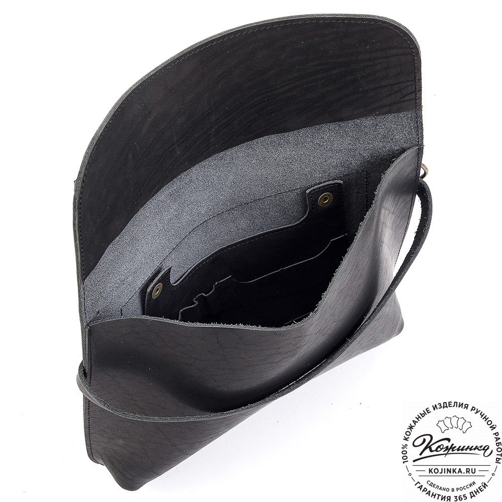 Кожаный планшет "Гудзон" (черный)