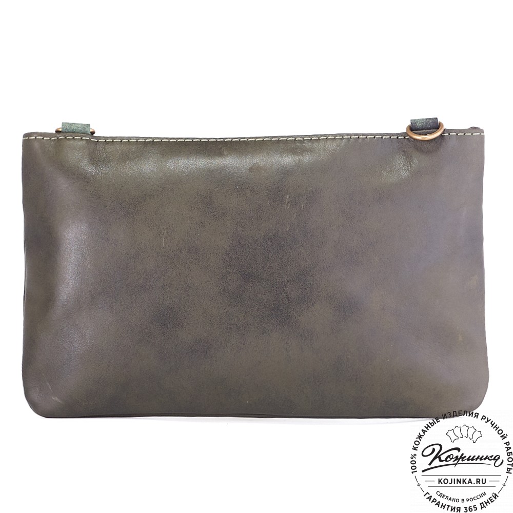 Женская кожаная сумка "Шарлота" (хаки)