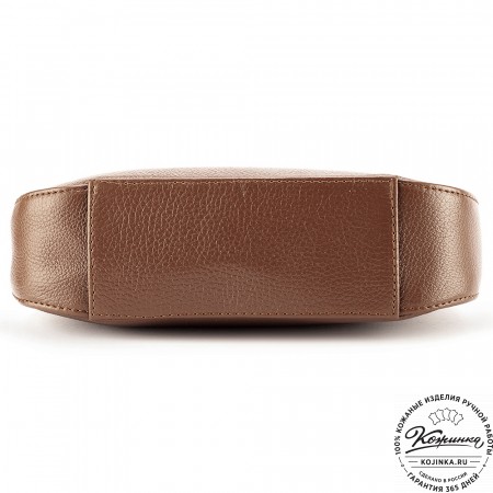 Женская кожаная сумка "Каролина" (светло-коричневая)