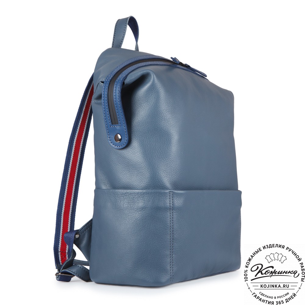 Кожаный рюкзак "Аргентум" (джинс)