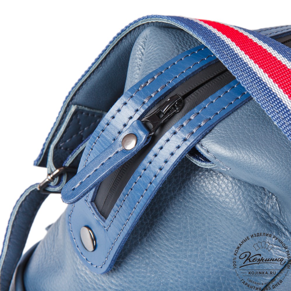 Кожаный рюкзак "Аргентум" (джинс)