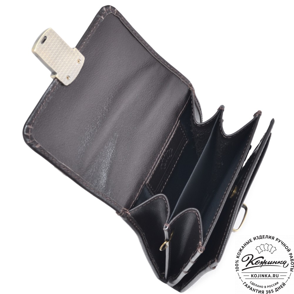 Кожаная сумка для документов "Чикаго" (темно-коричневая)