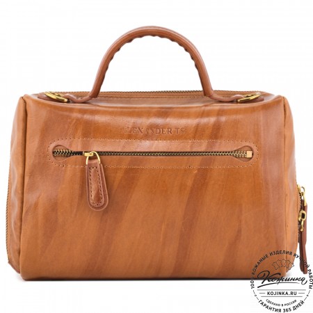 Женская кожаная сумка "Крис" "Кролики чудики"