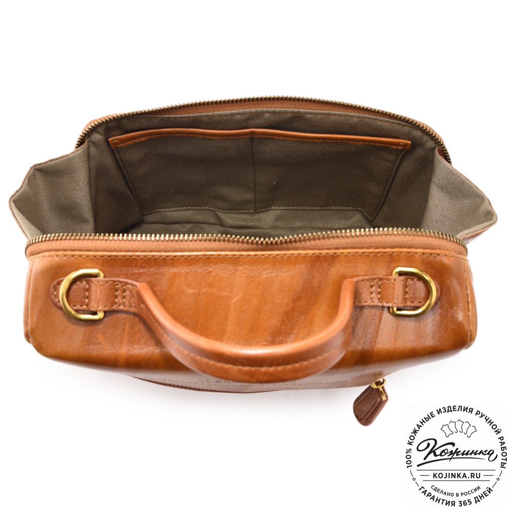 Женская кожаная сумка "Крис" "Кролики чудики"