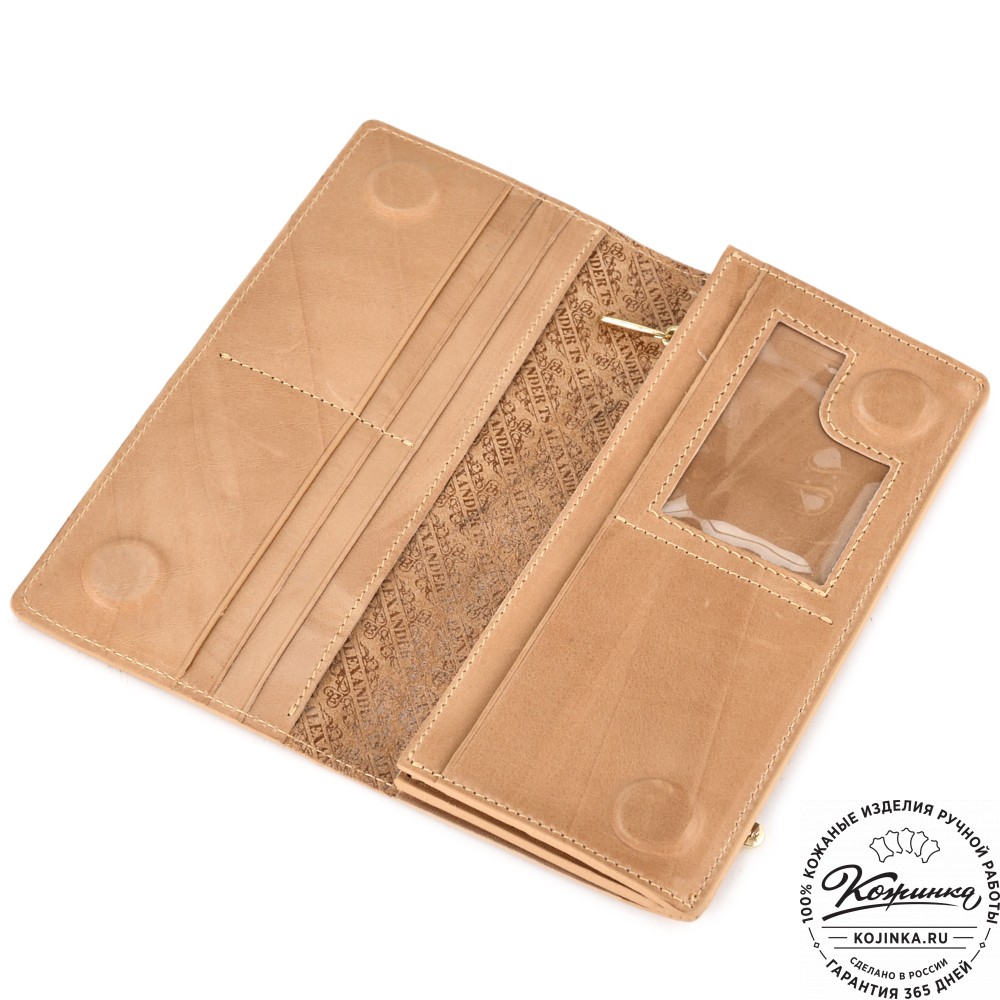 Кожаное портмоне "Монако" "Кролики чудики "