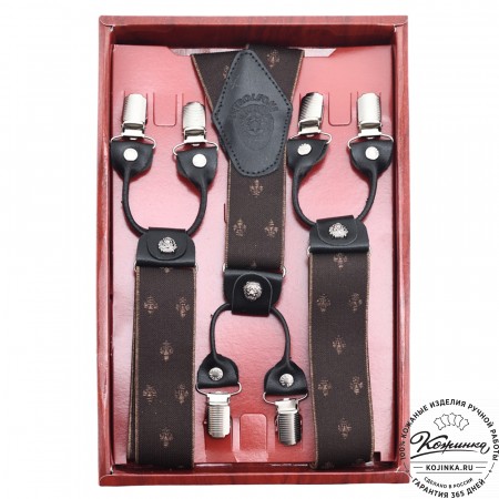  Подтяжки подарочные (коричневые)