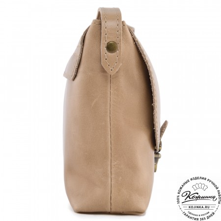  Кожаная сумка "Калифорния Нью" (бежевый)