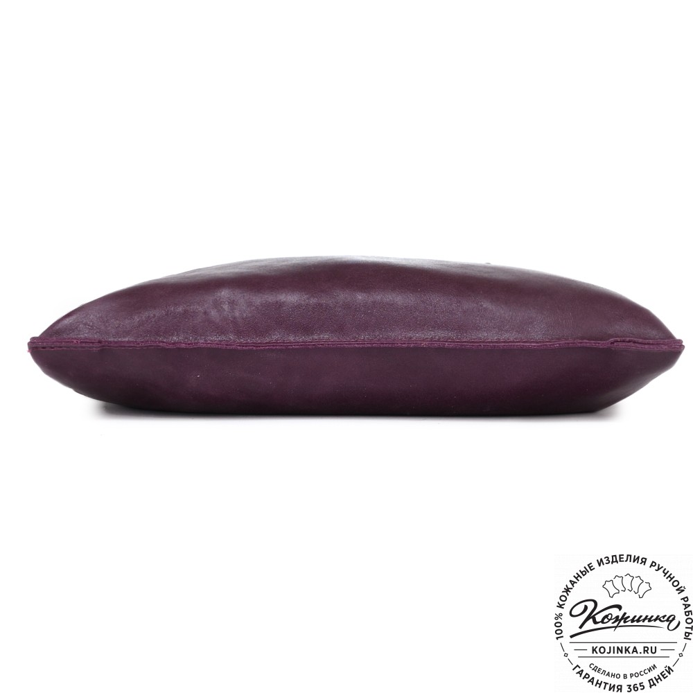 Женская кожаная сумка "Эльсинор" (баклажан)