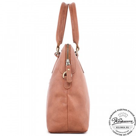  Женская кожаная сумка "Аврора" (рыжая гладкая кожа)