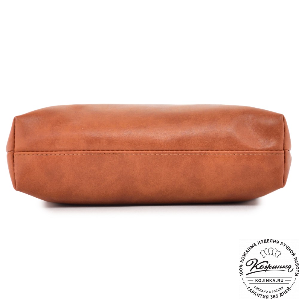  Женская кожаная сумка "Монреаль Нью" (рыжая гладкая кожа) 