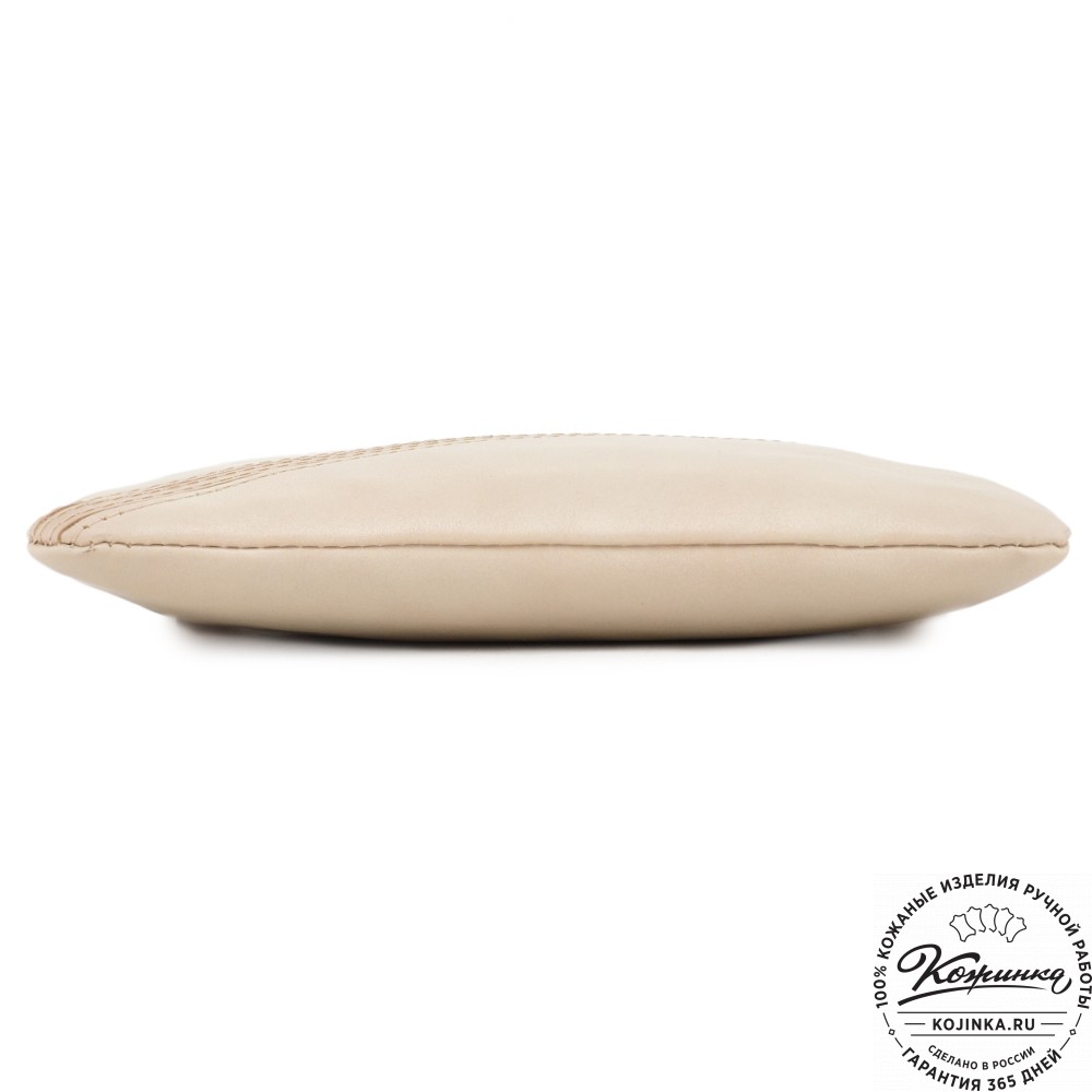 Кожаная сумка "Шарлота" (бежевая)