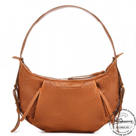  Женская кожаная сумка "Техас" (фактура рыжий)
