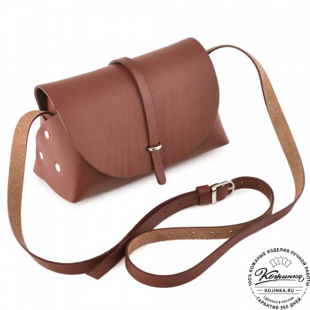 Женская кожаная сумка "Милла макси" (коньяк)