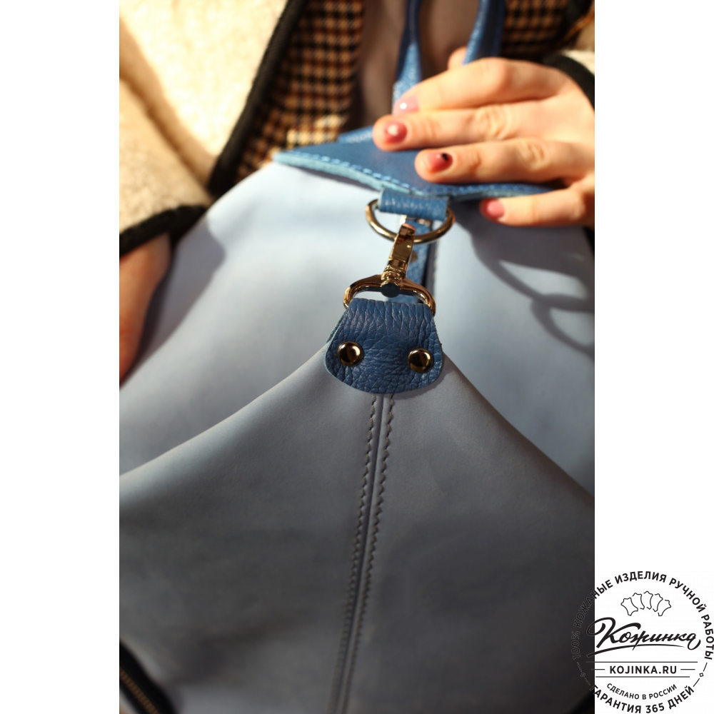 Женский кожаный рюкзак "Афродита" (олива нубук)