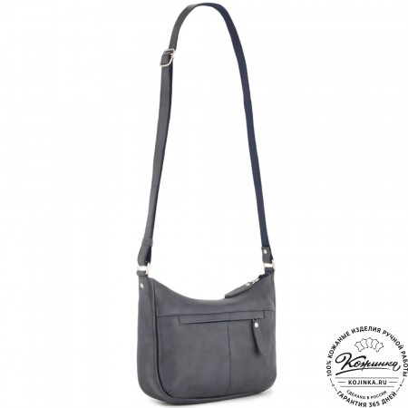 Женская кожаная сумка "Нева" (джинс)