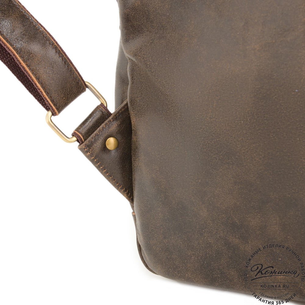 Мужской кожаный рюкзак "Гудвин" (коричневая наппа)