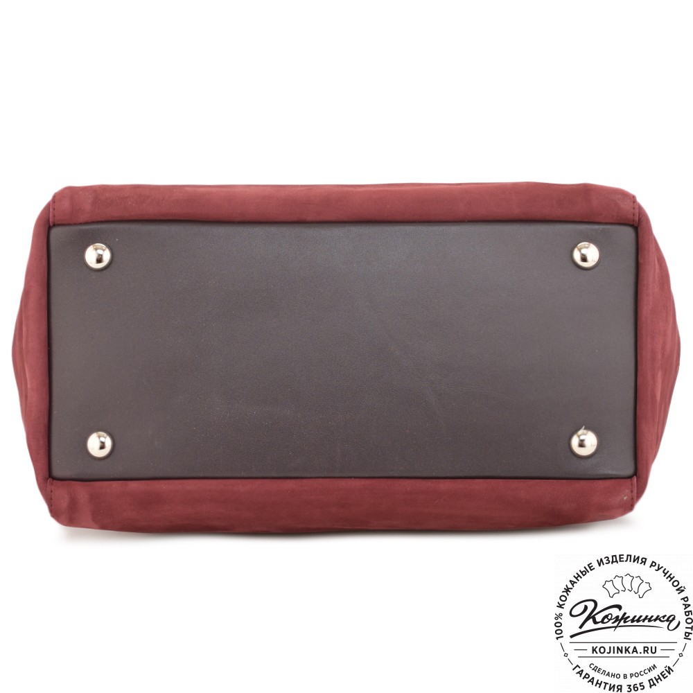 Кожаная женская сумка "Калипсо" (бордо)
