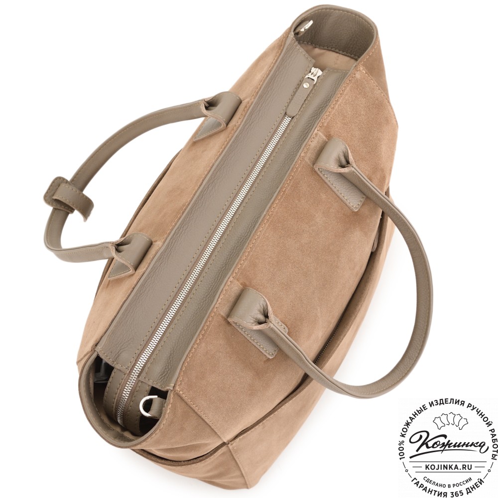 Кожаная женская сумка "Калипсо" (капучино)