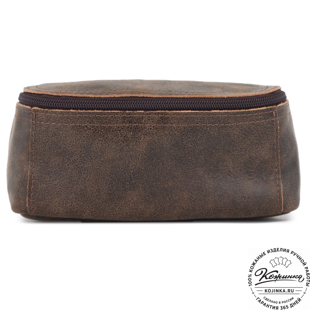 Кожаный несессер "Каспий " (коричневая наппа)