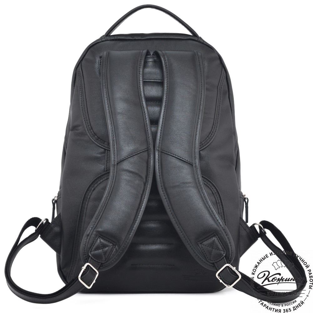 Кожаный рюкзак "Ланселот" (чёрный)