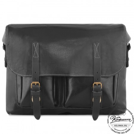  Кожаная сумка  "Форман" (черная)