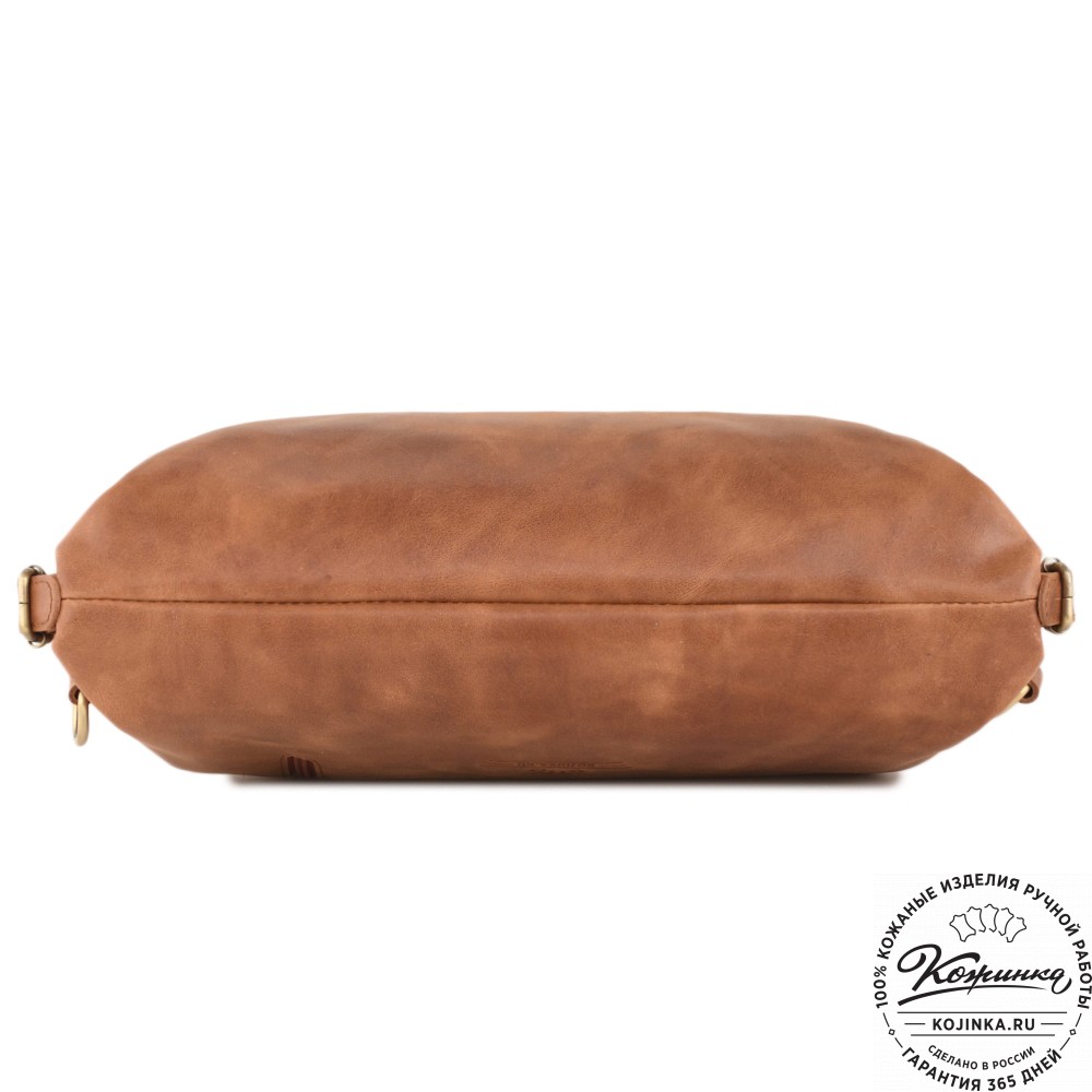 Кожаный рюкзак "Греция" (рыжий антик)