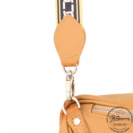 Женская кожаная сумка "Либерти" (горчица)