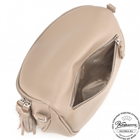 Женская кожаная сумка "Либерти" (капучино)