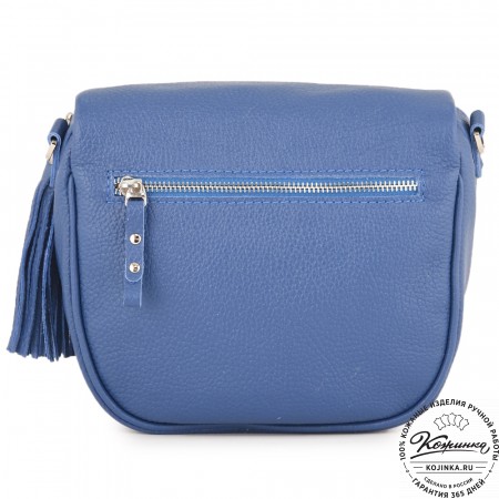 Женская кожаная сумка "Либерти" (синяя)