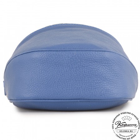 Женская кожаная сумка "Либерти" (синяя)