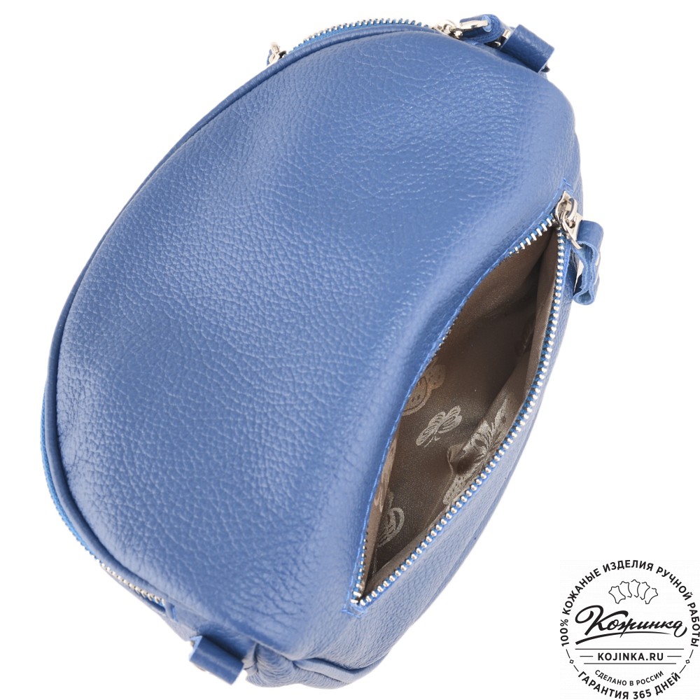 Женская кожаная сумка "Либерти" (синяя)