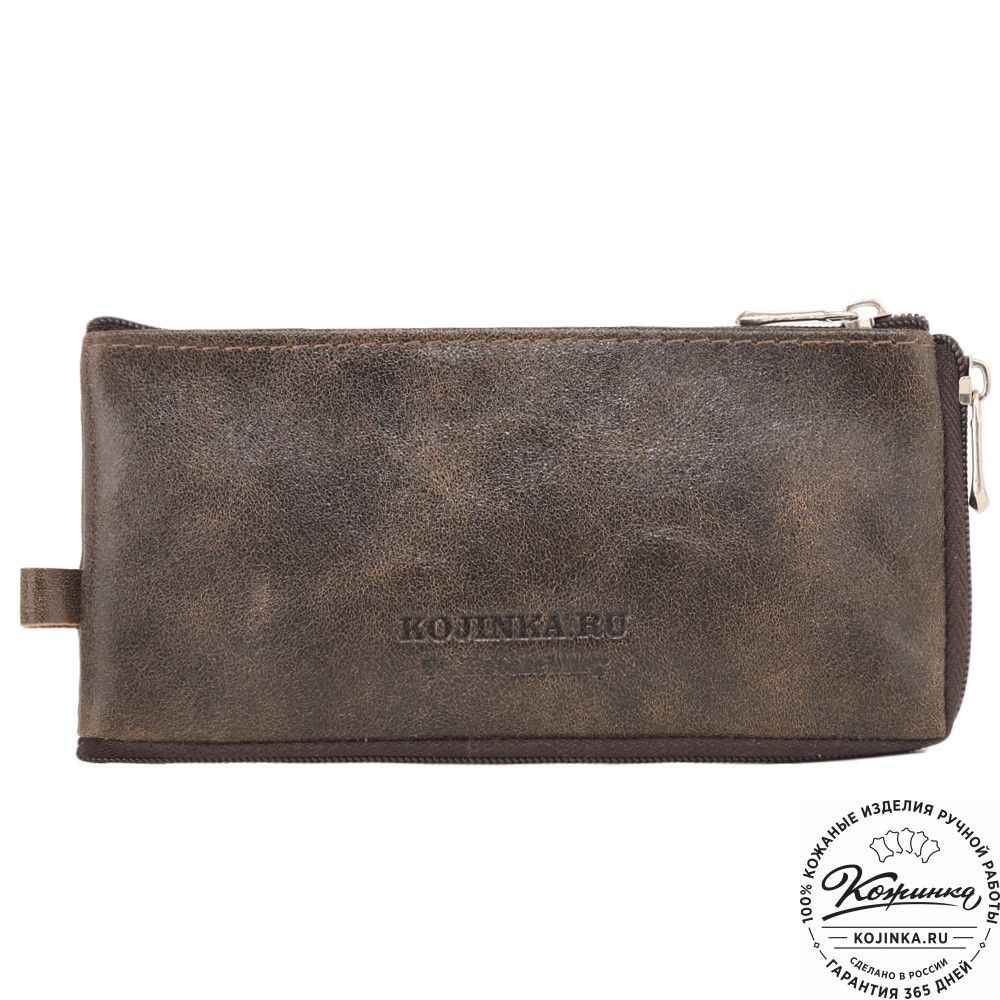 Кожаная ключница Шанхай (коричневая наппа)