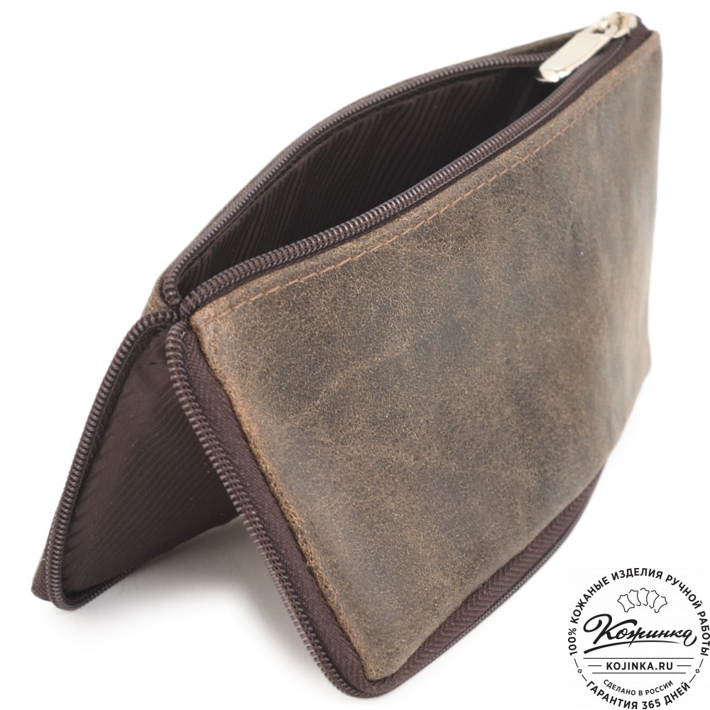 Кожаная ключница Шанхай (коричневая наппа)