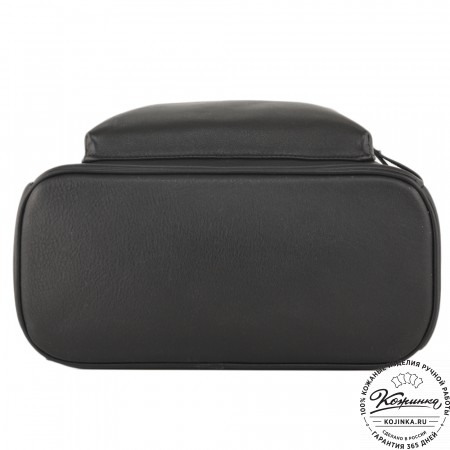 Кожаный рюкзак "Старк" (чёрный)