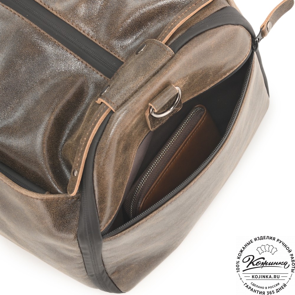Кожаная сумка-портплед "Титан" (коричневая наппа)