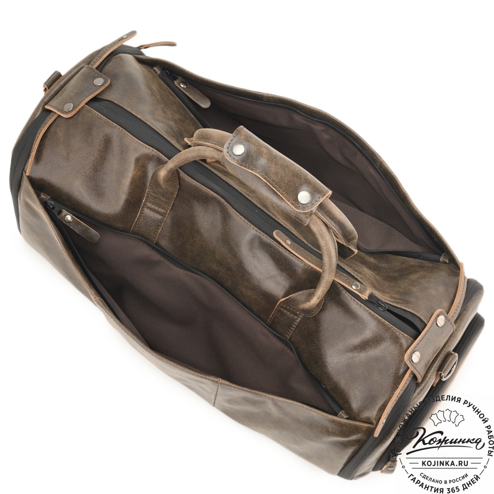 Кожаная сумка-портплед "Титан" (коричневая наппа)