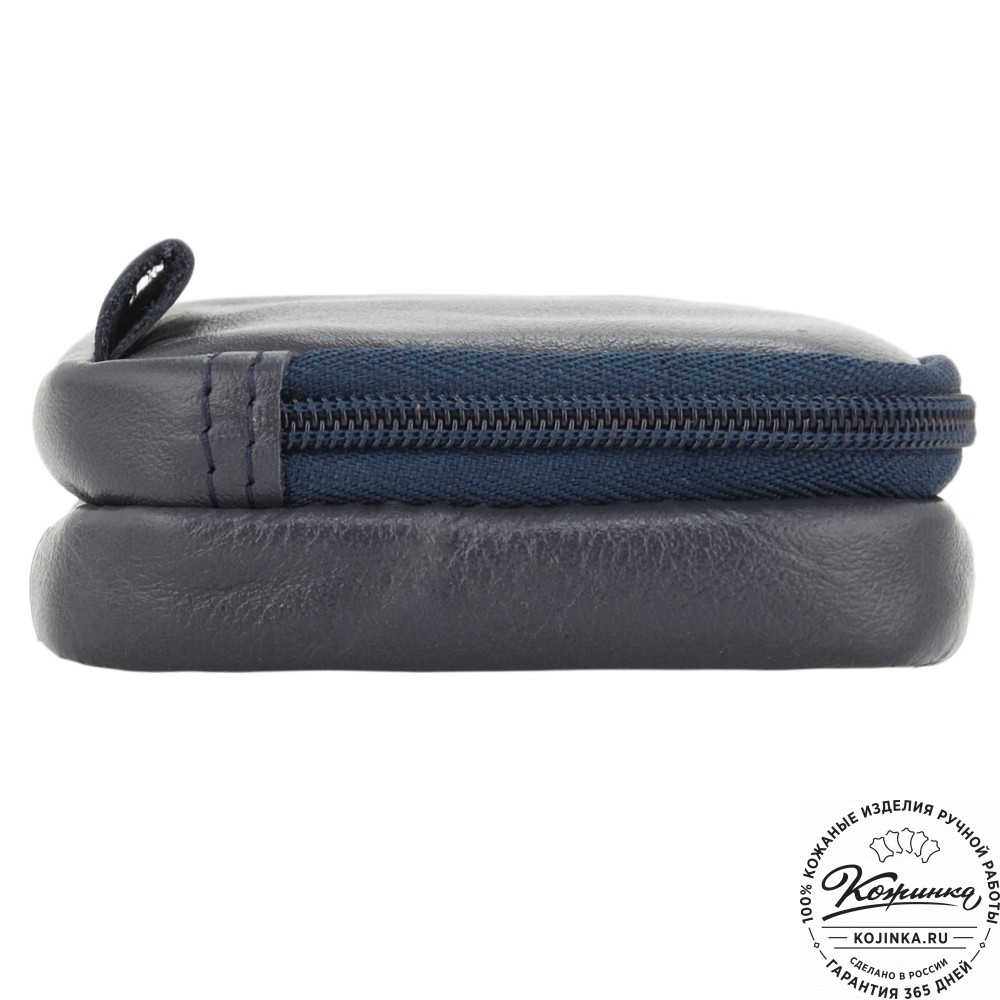 Кожаный клатч "Денвер" (синий)