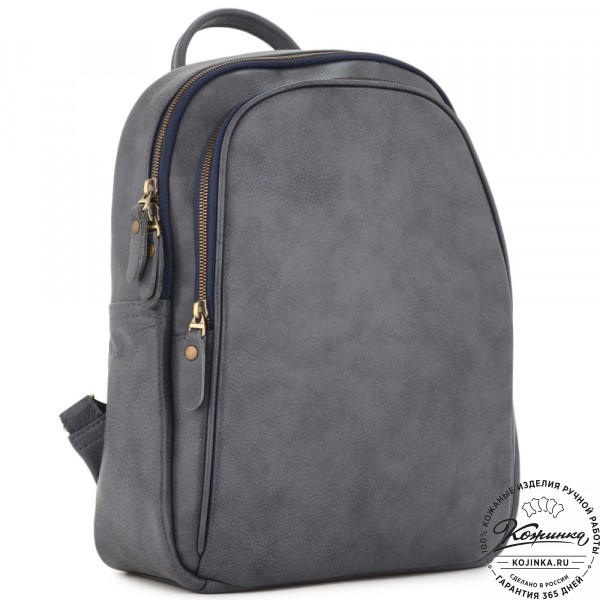 Кожаный рюкзак "Рамона" (джинс). фото 1