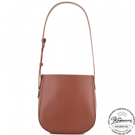 Женская кожаная сумка "Кантри" (коньяк)