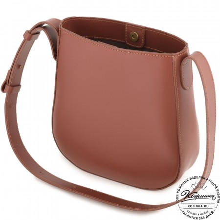 Женская кожаная сумка "Кантри" (коньяк)