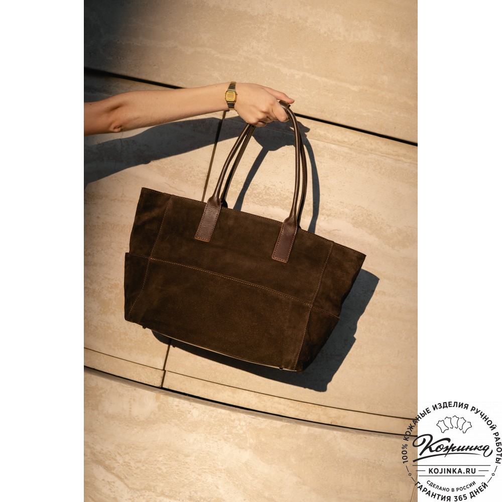 Кожаная женская сумка "Калипсо" (бордо)