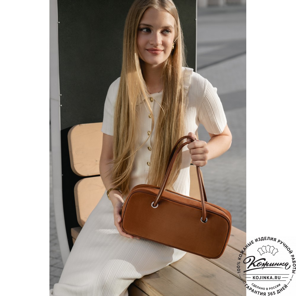 Женская кожаная сумка "Тамань" (черный)