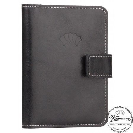 Кожаный бумажник водителя Бостон (чёрный)